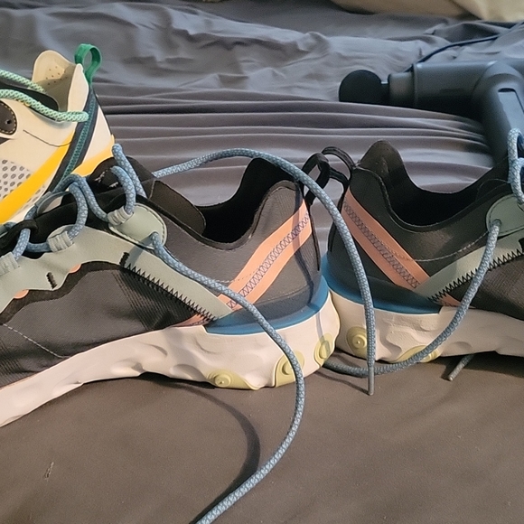 Nike react 55 grey blue white size 12 - Picture 2 of 4